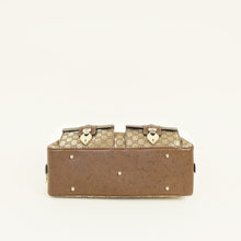 Gucci Metallic Bronze GG Lurex Heart Lock Boston Bag