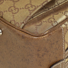 Gucci Metallic Bronze GG Lurex Heart Lock Boston Bag