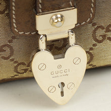 Gucci Metallic Bronze GG Lurex Heart Lock Boston Bag
