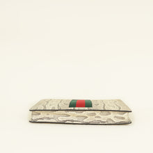 Gucci Beige GG Python Web Wristlet Zip Pouch Bag