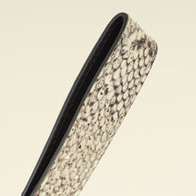 Gucci Beige GG Python Web Wristlet Zip Pouch Bag