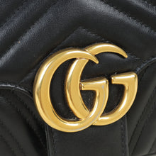 Gucci Black GG Marmont Matelasse Medium Shoulder Bag