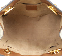 Gucci Bicolor GG Supreme Padlock Tote Small Bag
