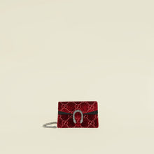 Gucci Burgundy Velvet Dionysus Super Mini Bag