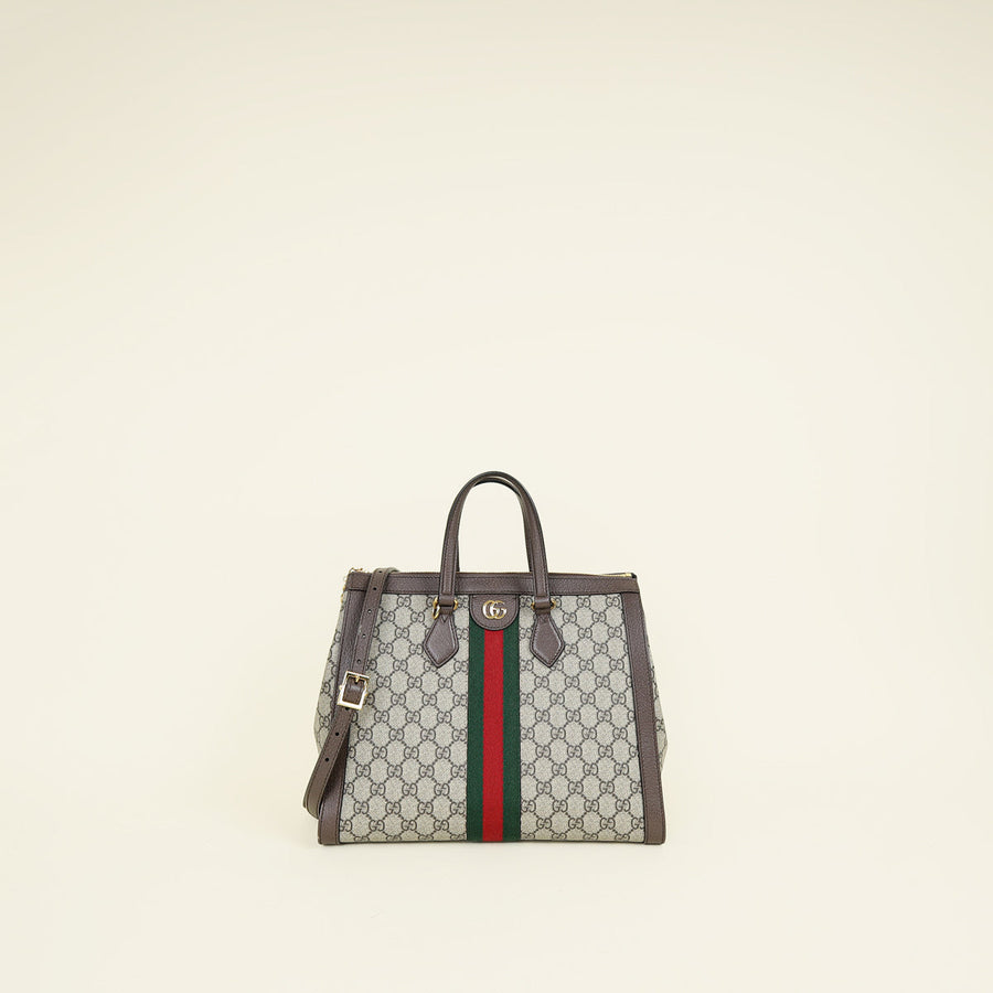 Gucci Bicolor Ophidia Top Handle Tote Bag