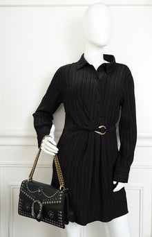Gucci Black Dionysus Studded Medium Shoulder Bag