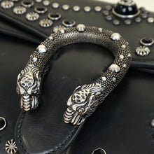 Gucci Black Dionysus Studded Medium Shoulder Bag