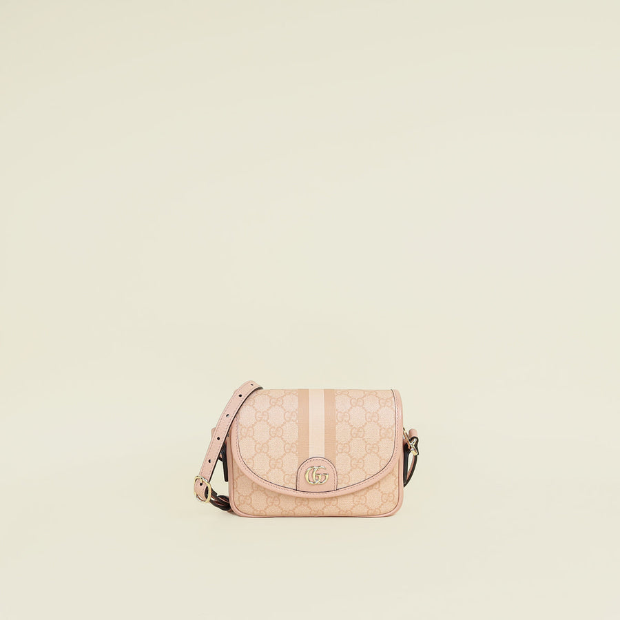 Gucci Pink Peach Ophidia GG Shoulder Bag