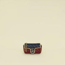 Gucci Tricolor GG Marmont Diagonal Striped Super Mini Bag