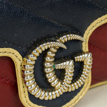 Gucci Tricolor GG Marmont Diagonal Striped Super Mini Bag