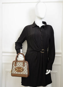 Gucci Bicolor Horsebit 1955 Mini Top Handle Bag