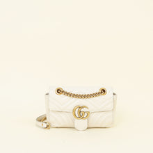 Gucci Cream Ivory GG Marmont Small Shoulder Bag