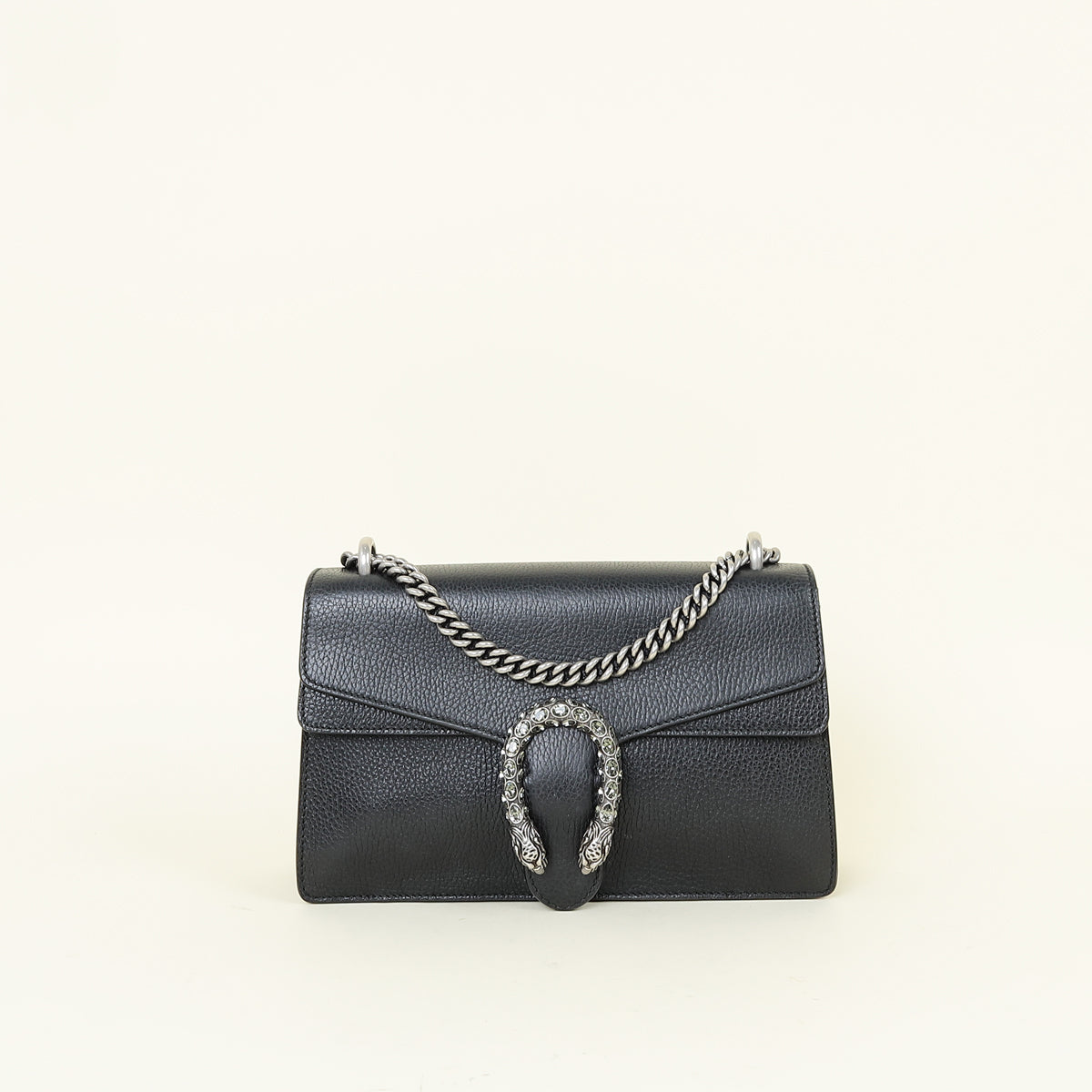 Gucci Black Dionysus Crystal Medium Shoulder Bag