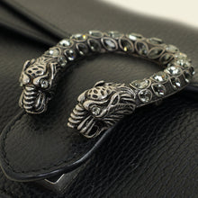 Gucci Black Dionysus Crystal Medium Shoulder Bag