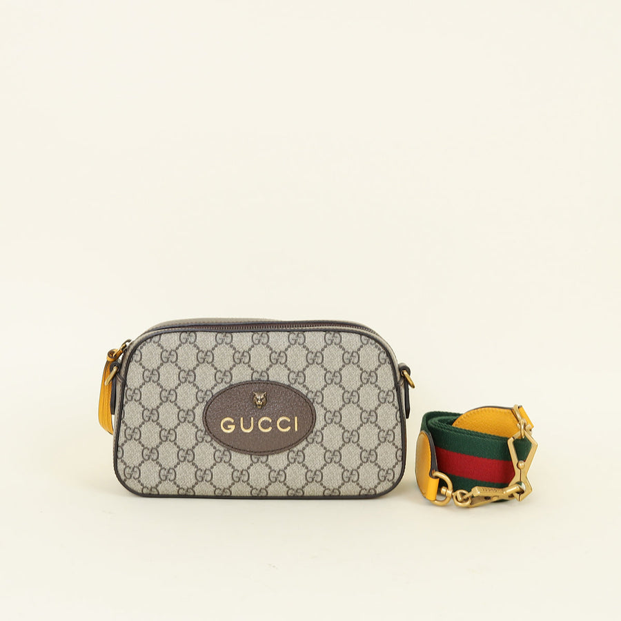 Gucci Tricolor GG Supreme Messenger Bag