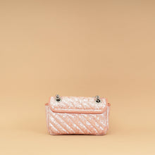 Gucci Pink Sequins GG Marmont Flap Small Shoulder Bag
