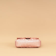 Gucci Pink Sequins GG Marmont Flap Small Shoulder Bag
