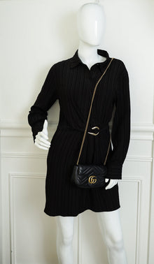 Gucci Black GG Marmont Matelasse Mini Shoulder Bag