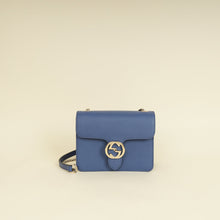 Gucci Blue Interlocking G Flap Small Shoulder Bag