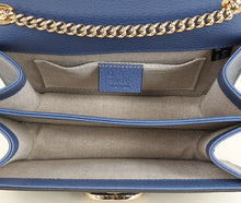 Gucci Blue Interlocking G Flap Small Shoulder Bag