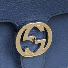 Gucci Blue Interlocking G Flap Small Shoulder Bag