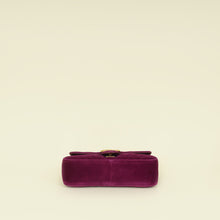 Gucci Violet GG Marmont Velvet Medium Shoulder Bag