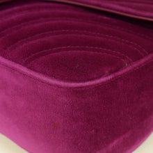 Gucci Violet GG Marmont Velvet Medium Shoulder Bag