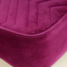 Gucci Violet GG Marmont Velvet Medium Shoulder Bag