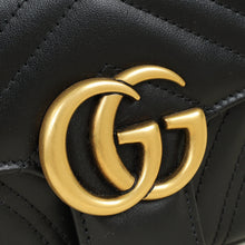 Gucci Black GG Marmont Small Shoulder Bag