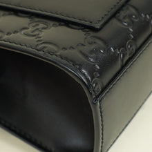 Gucci Black GG Guccissima Padlock Small Shoulder Bag