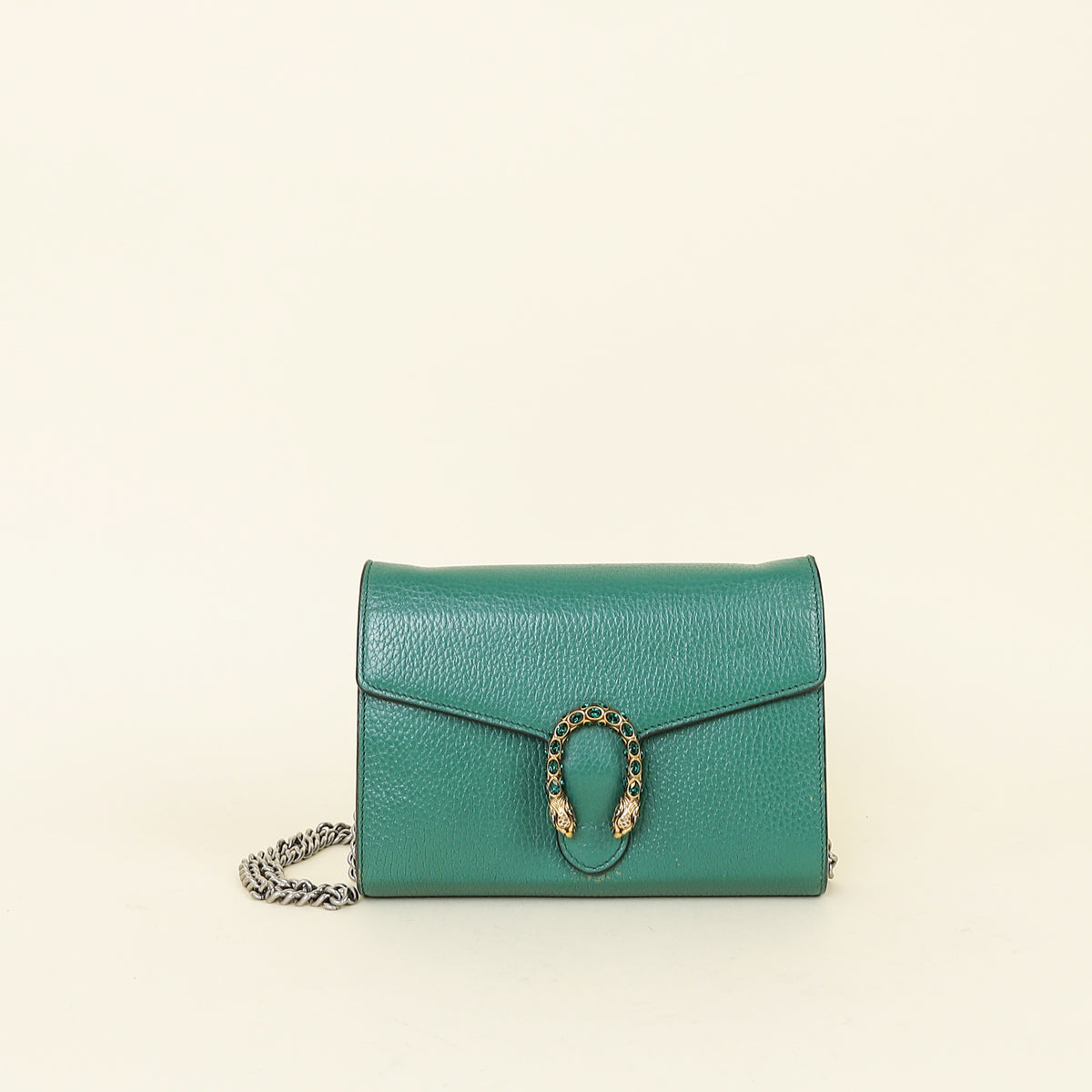 Gucci Green Dionysus Crystal Mini Chain Bag