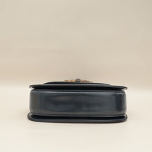 Gucci Navy Blue Bamboo Top Handle Bag