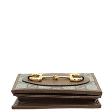 Gucci Ebony 1955 Horsebit Card Case Chain Walle