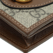 Gucci Ebony 1955 Horsebit Card Case Chain Walle