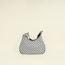 Gucci Navy Blue GG Supreme Attache Medium Shoulder Bag