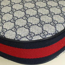 Gucci Navy Blue GG Supreme Attache Medium Shoulder Bag
