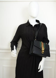 Gucci Black Sylvie Small Shoulder Bag