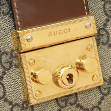 Gucci Ebony GG Supreme Padlock Small Tote Bag