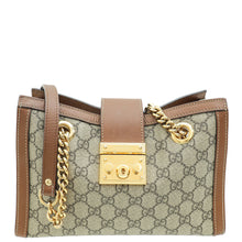 Gucci Bicolor GG Supreme Padlock Tote Small Bag