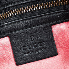 Gucci Black Velvet GG Marmont Medium Shoulder Bag