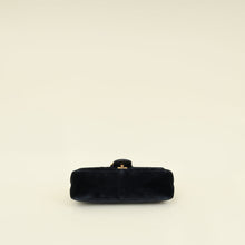 Gucci Black Velvet GG Marmont Medium Shoulder Bag