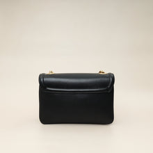 Gucci Black Rajah Medium Vitello Palmellato Lux Crystal Shoulder Bag