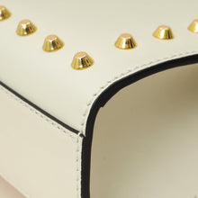 Gucci White Padlock Pearl Studs Small Shoulder Bag