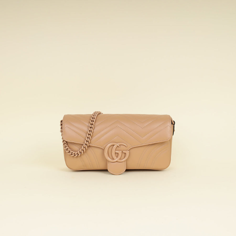 Gucci Porcelain Rose GG Marmont 2.0 Shoulder Bag
