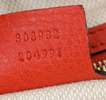 Gucci Red Orange Soho Tassel Tote Medium Bag