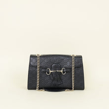 Gucci Black Guccissima Emily Medium Shoulder Bag