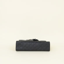 Gucci Black Guccissima Emily Medium Shoulder Bag