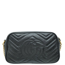 Gucci Black GG Marmont Small Camera Bag