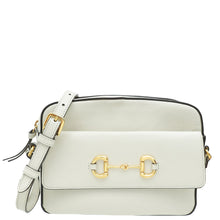 Gucci White Horsebit 1955 Small Shoulder Bag
