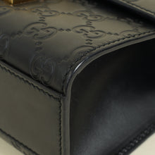 Gucci Black GG Guccissima Padlock Small Shoulder Bag